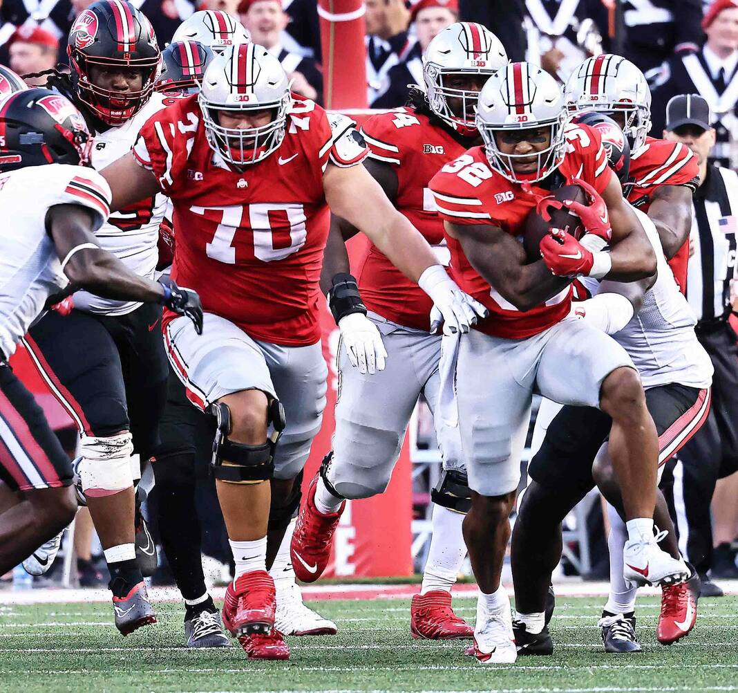 Ohio State puts it all together with 63-10 rout of Western Kentucky